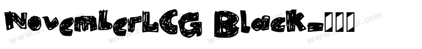 NovemberLCG Black字体转换 NovemberLCG Black字体转换